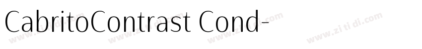 CabritoContrast Cond字体转换